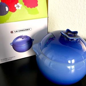 LE CREUSET Petite Blueberry Casserole Cocotte! 20 oz. NIB! RARE!!